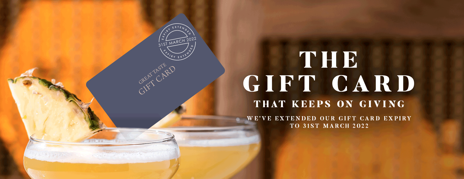 Give the gift of a gift card at The Belvedere Arms