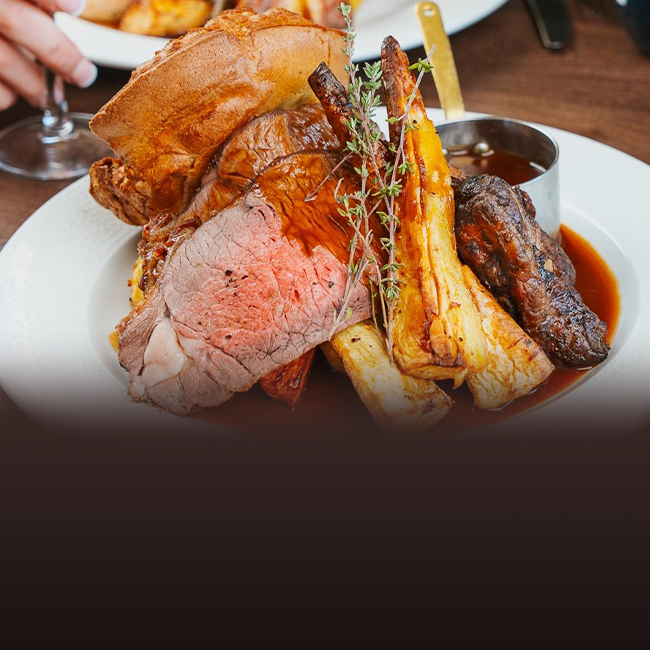 Sunday menu at The Belvedere Arms