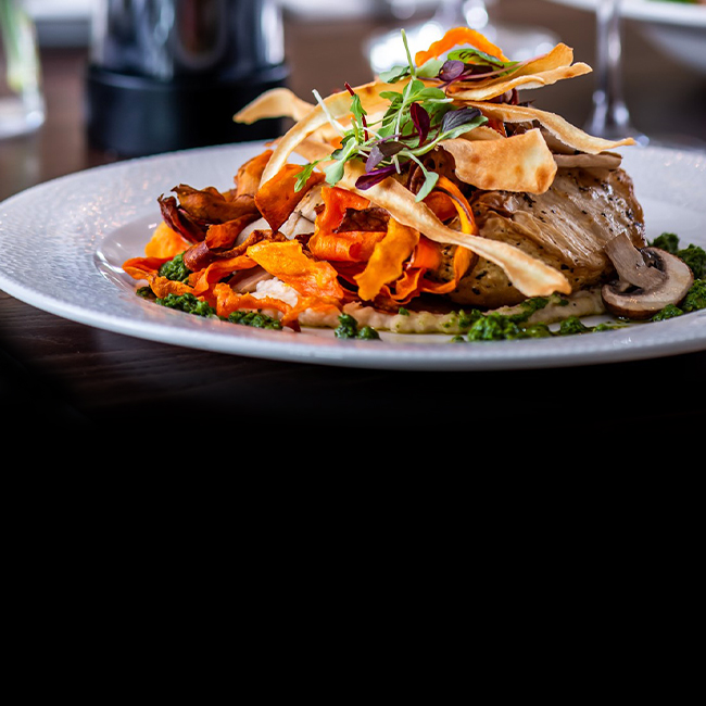 Vegan menu at The Belvedere Arms