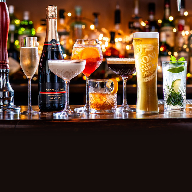 Wine & Drinks menu at The Belvedere Arms