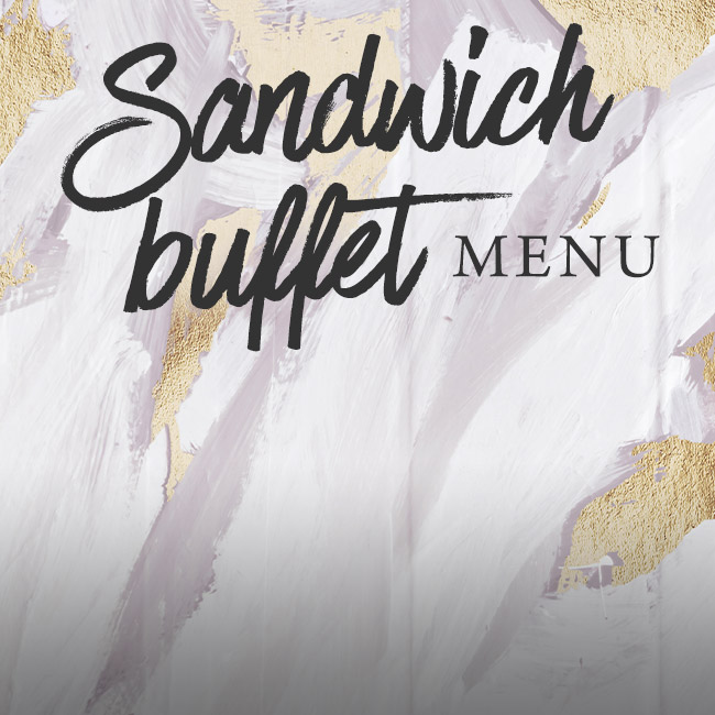 Sandwich buffet menu at The Belvedere Arms